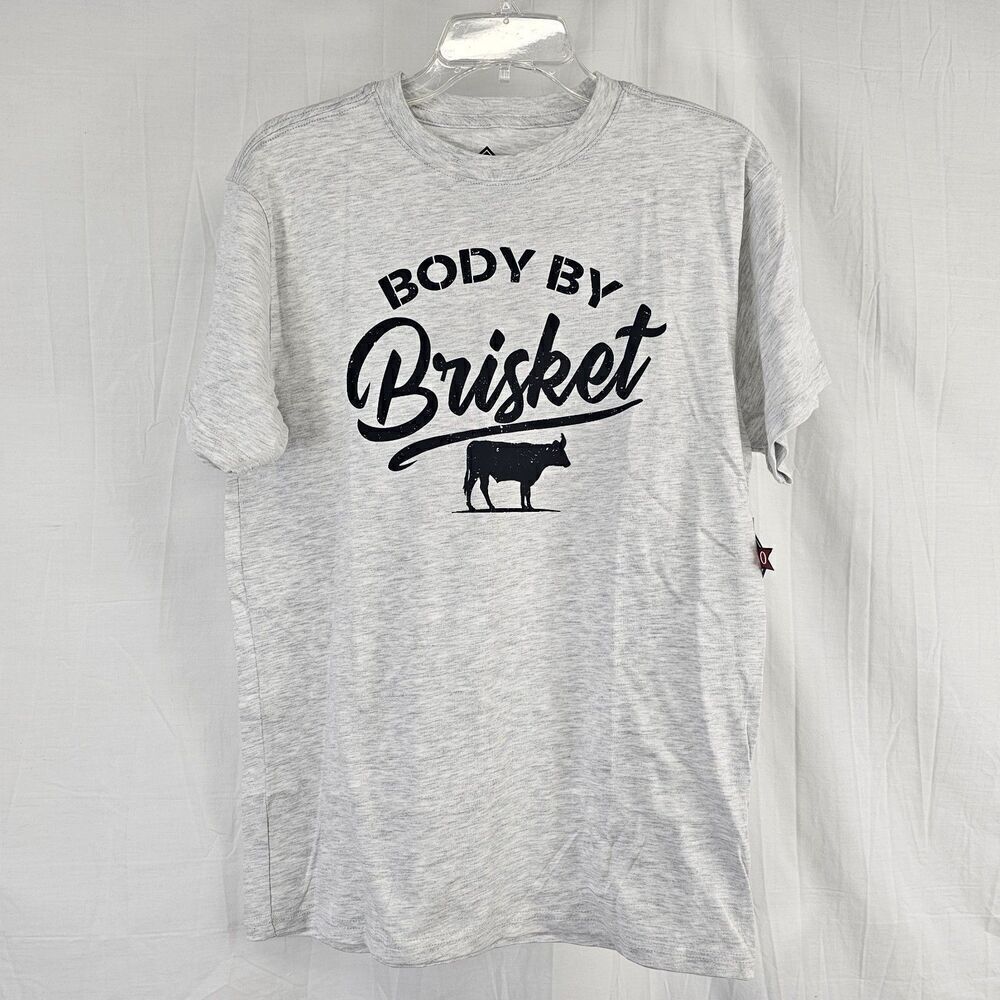 Burlebo T-Shirt Men Size Small Find Your Wild Short Sleeve Gray Body By Brisket
